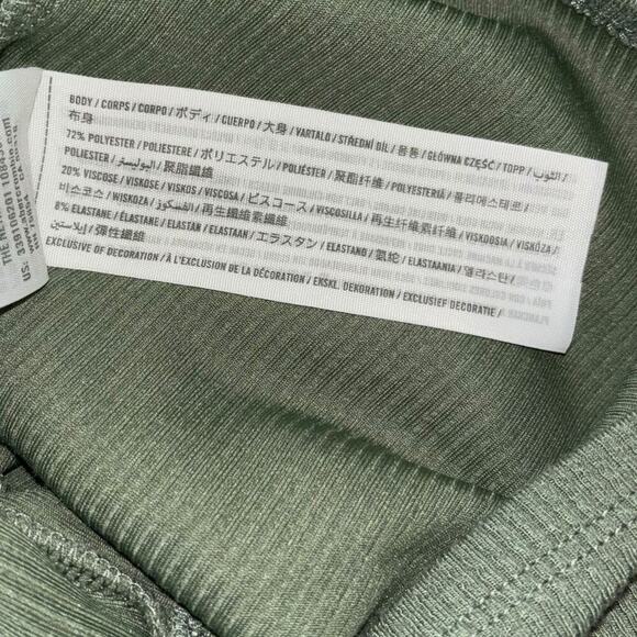 Hollister Olive Green Crop Top Women’s XS Preppy Casual Soft Girl Light Academia - Picture 9 of 9